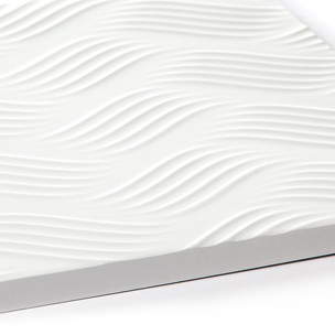 Carpinteria BRAIPONT: Panel texturado en relieve con base de mdf lacado.